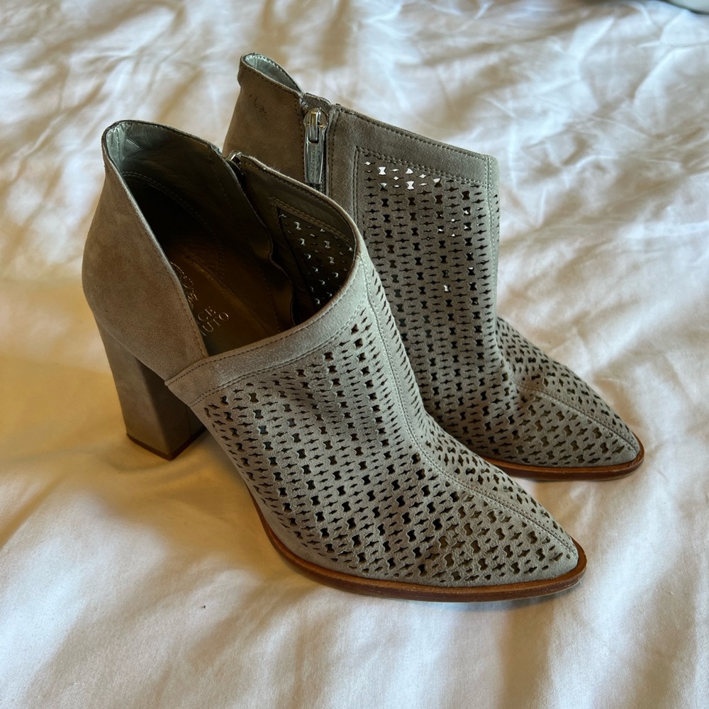 EUC Gray Suede Bootie with Cutouts from Vince Camuto